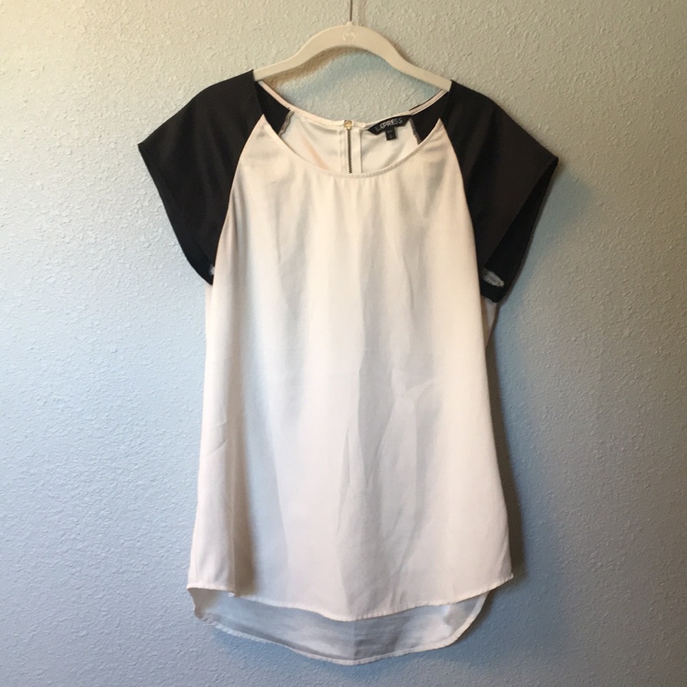 Express Silky Back Zip Tee